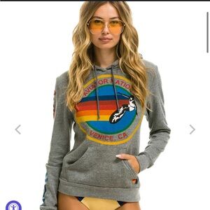 Aviator Nation Heather Gray Hoodie